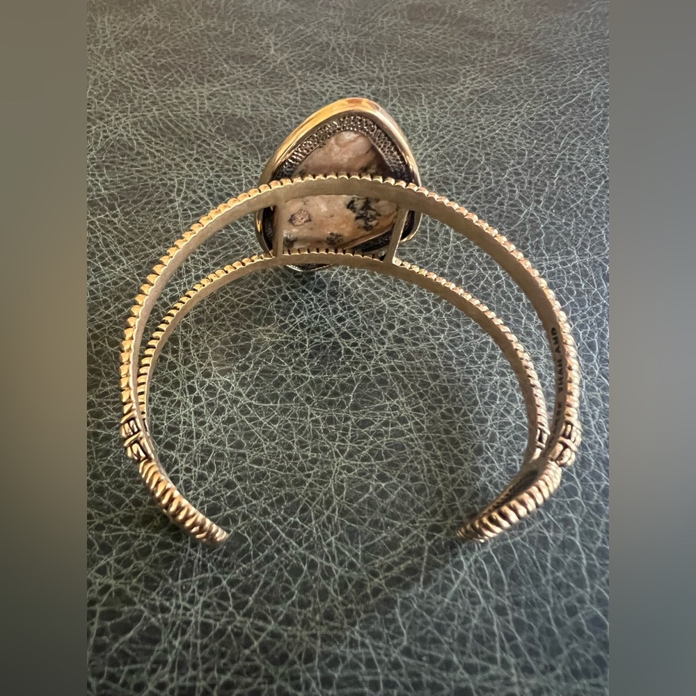 Studio Barse Bracelet Cuff Golden Bronze and African Opal - Picture 3 of 8